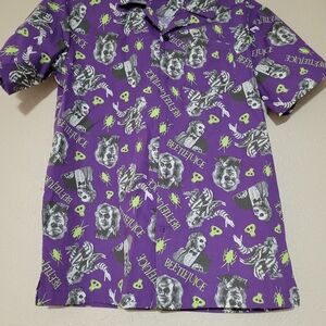 Purple Graphic Men's Shirt